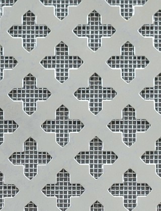 Front Grille, Small Cross Stainless 2 X 1M With Stainless Backing Mesh